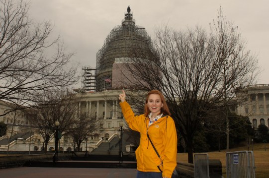 Seeing scaffolding on the capitol building may be a bummer to regular tourists, but not to this Construction Management student!